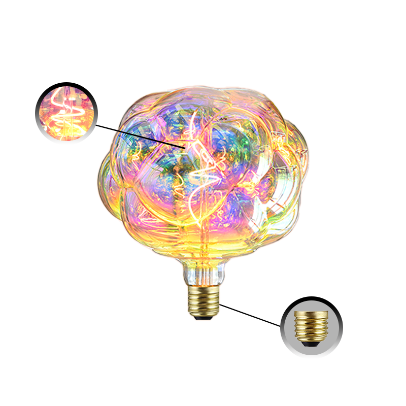 H200 Dimmable LED Edison Bulb Electroplating Colorful Antique Lamp